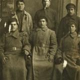 Мякишев Семен Тимофеевич в армии, 1918 г.